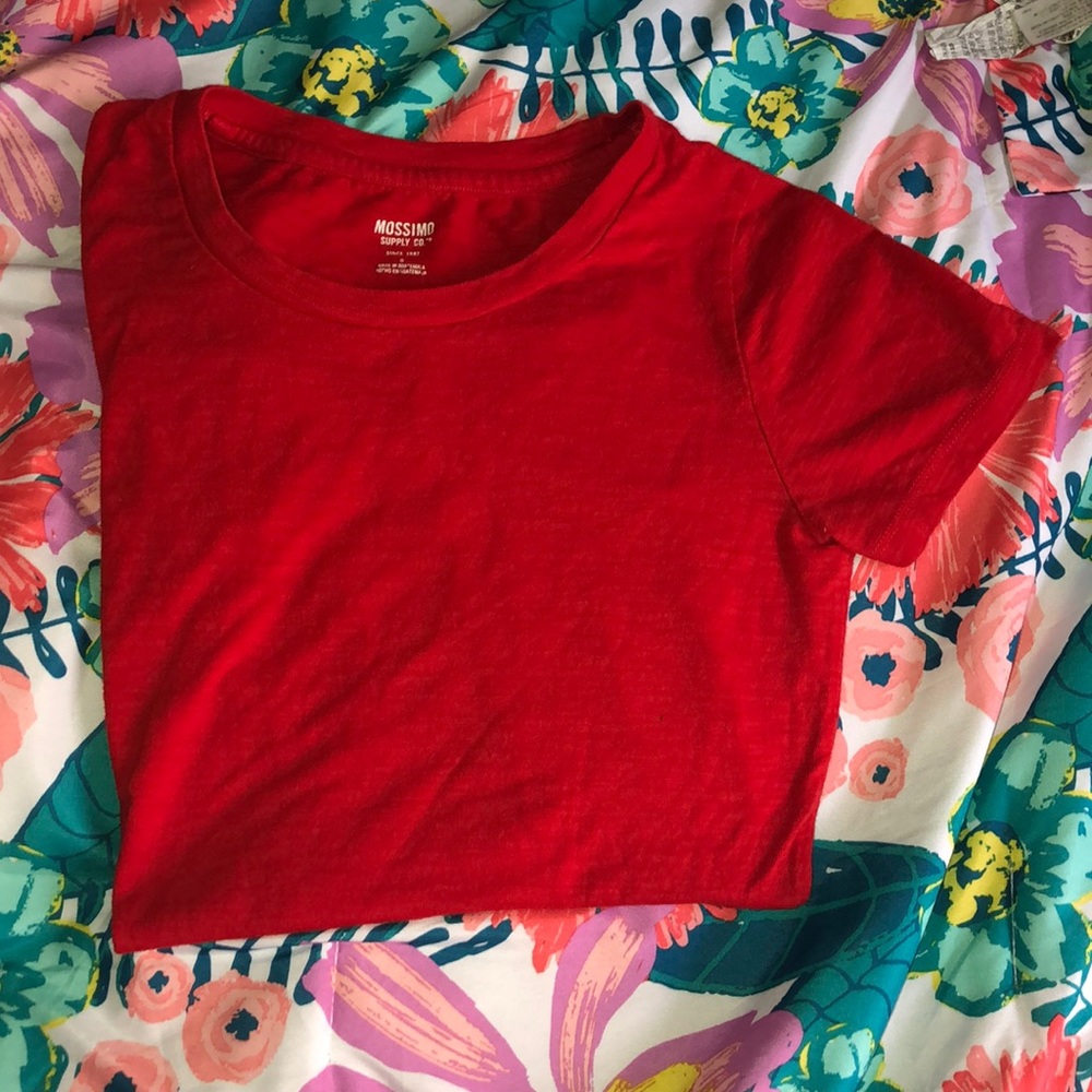 Mossimo Plain Red Tee